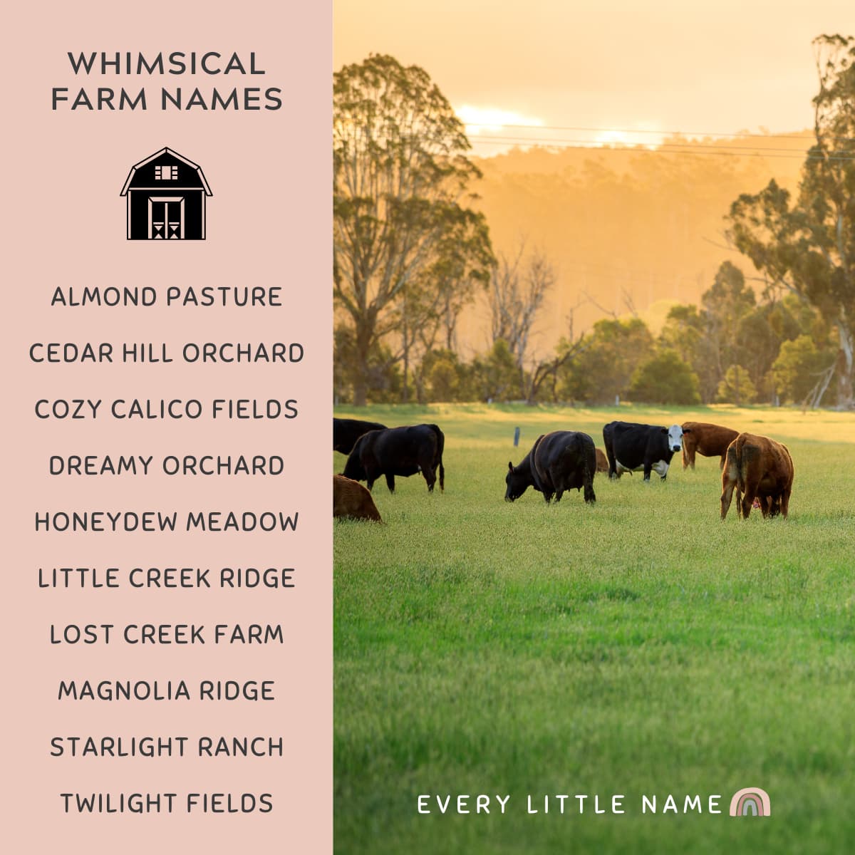 120+ Best Farm Names (Whimsical, Funny, and Catchy) - Every Little Name