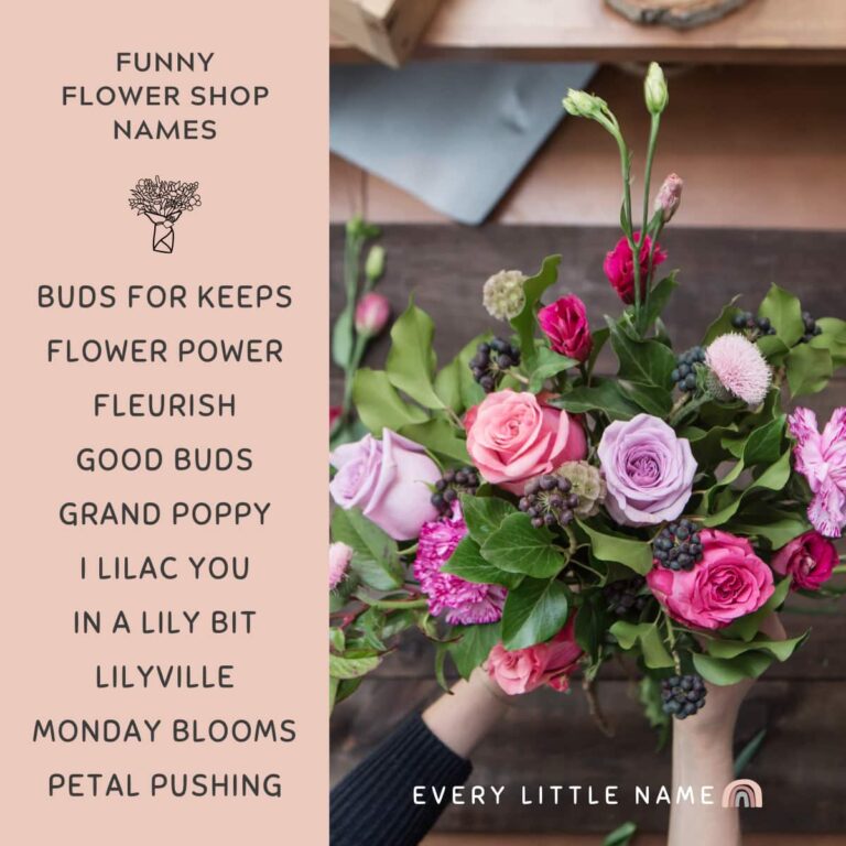 150+ Best Flower Shop Names (Cute, Creative, and Clever) Every Little