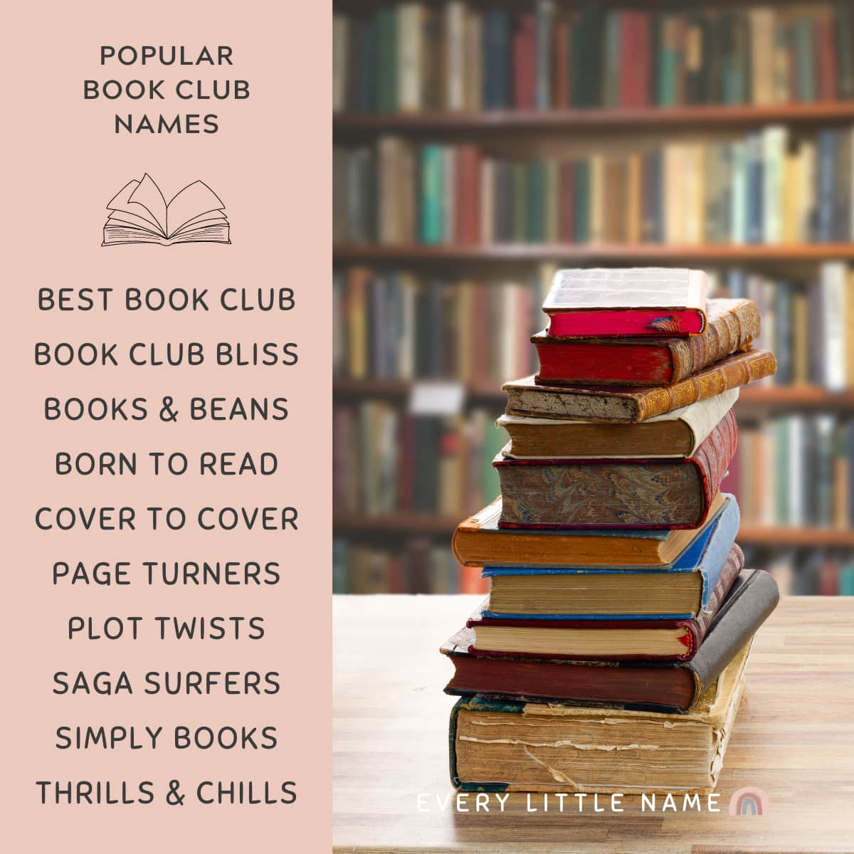 120+ Best Book Club Names (Clever, Funny, and Cute) - Every Little Name